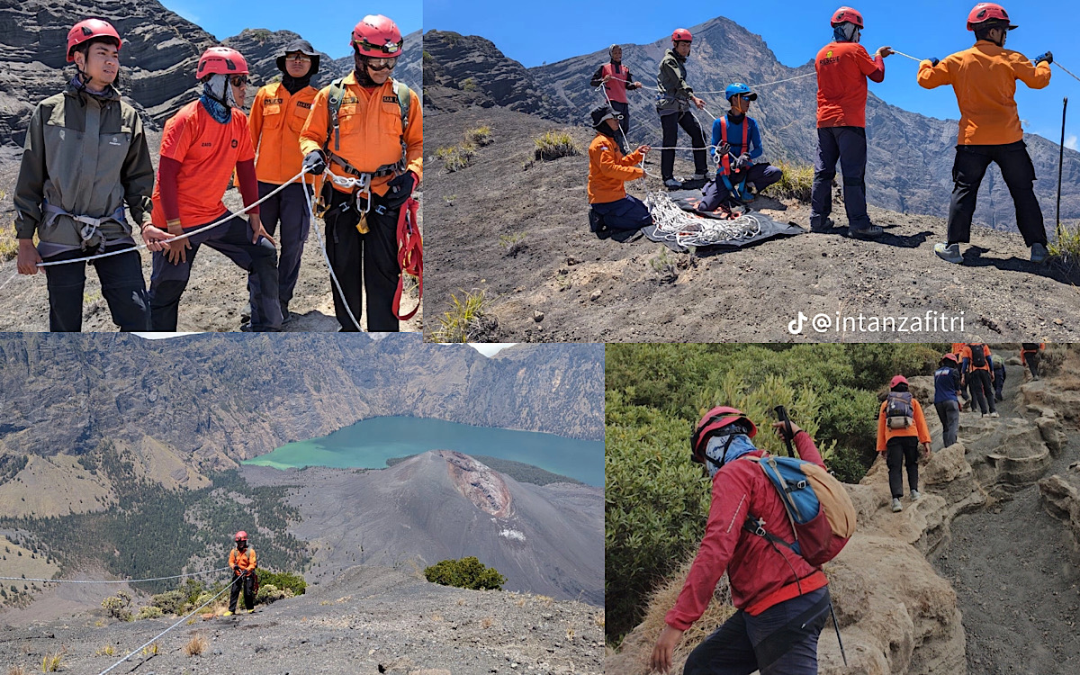 Drone Termal Tim SAR Tangkap Tubuh Pendaki Remaja Asal Jakarta Jatuh Ke Jurang Gunung Rinjani, Kondisinya?