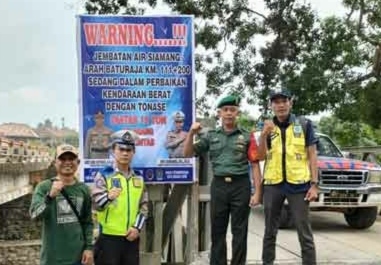 Perbaikan Jembatan, Kendaraan Tonase Diatas 15 Ton Dilarang Melintas Ruas Jalan Prabumulih - Batutaja