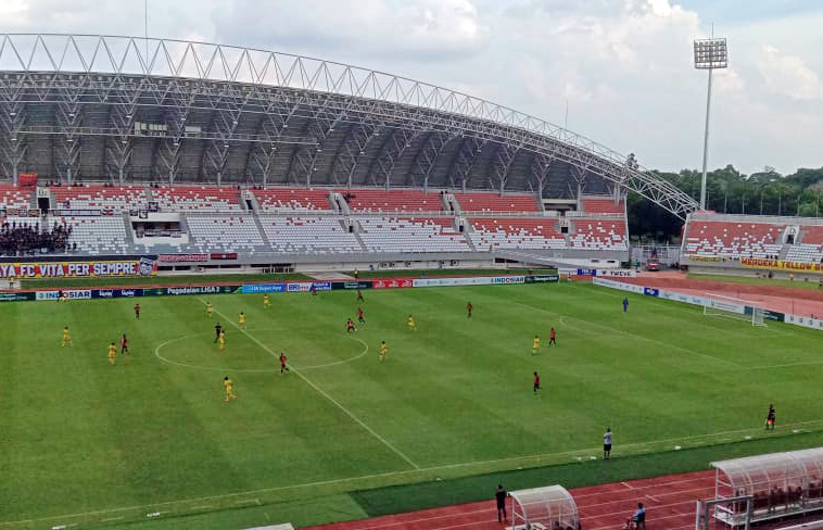 Babak Pertama Laga Lanjutan Play-Off Pegadaian Liga 2, Sriwijaya FC vs SADA Sumut FC Berakhir Skor Kacamata