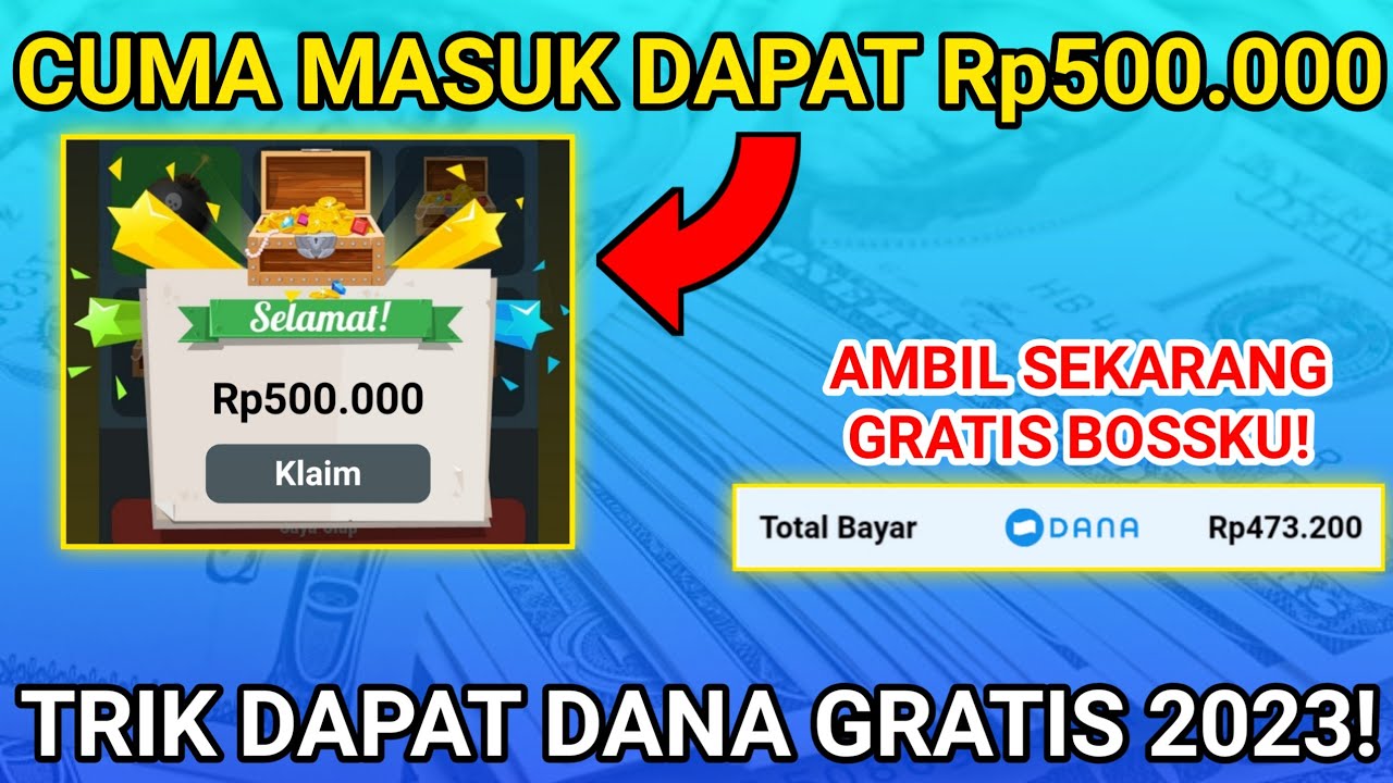 Cuma Masuk Aplikasi Lalu Cari Peti Harta Karun, Langsung Cair Rp 500.000 Saldo DANA, Gratis Bossku!