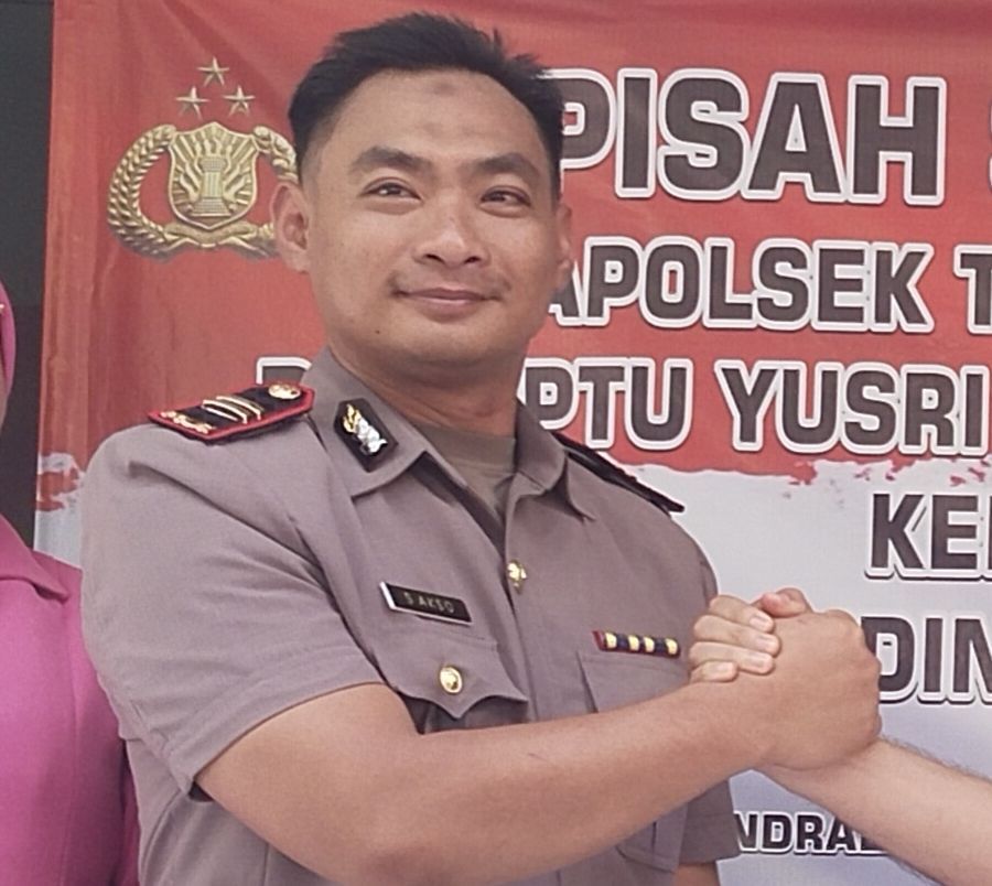 Anggota Polsek Tanjung Batu, Kejar Pelaku Pembacokan Pengrajin Besi di Limbang Jaya Ogan Ilir