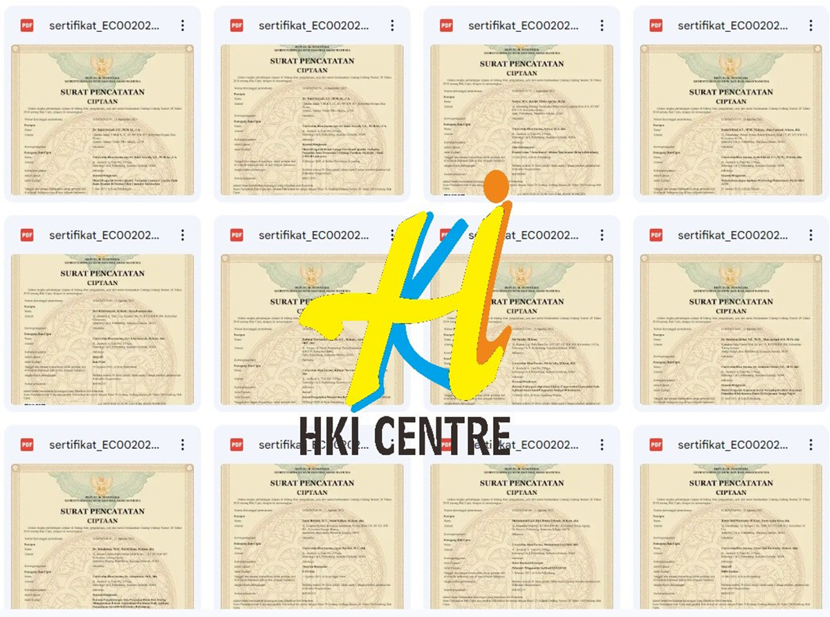 50 Pendaftaran Hak Cipta Sukses Tingkatkan HKI Universitas Bina Darma Palembang