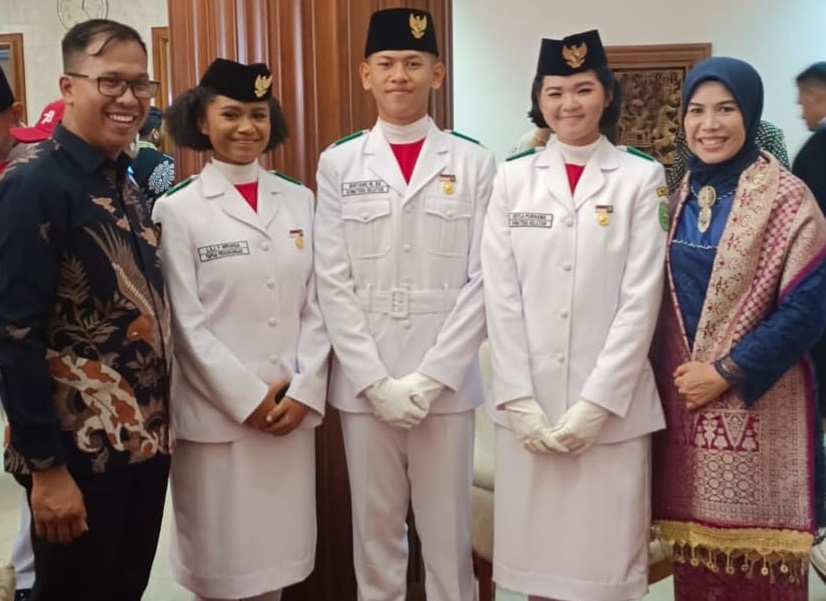 Komandan Kelompok Pasukan 8 Paskibraka HUT Ke-78 RI di Istana Negara, Siswa SMAN 1 Palembang 