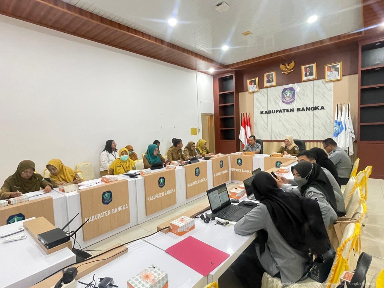 Tiga Raperbup Kabupaten Bangka Diharmonisasi oleh Kemenkum Babel