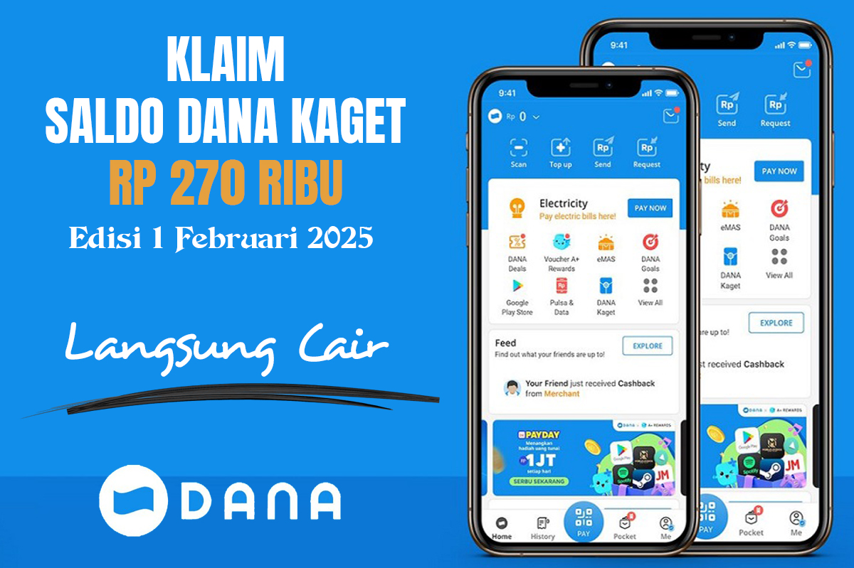 Cuma Hari Ini! Saldo DANA Gratis Rp270 Ribu Cair Tanpa Syarat, Awas Kehabisan Kuotanya