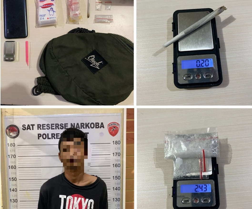 Kontrakan Jadi Sarang Narkoba, Polisi Lahat Bertindak, Segini BB yang Ditemukan