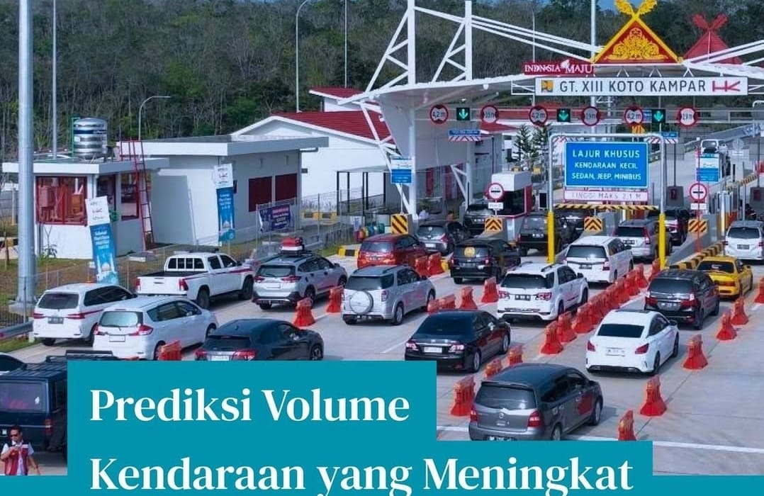 Segini Lonjakan Volume Lalu Lintas Selama Libur Natal 2024 dan Tahun Baru 2025 di Jalan Tol Trans Sumatera