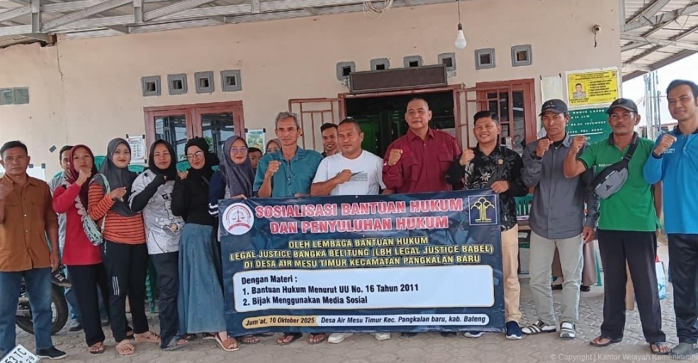 Kanwil Kemenkum Babel Edukasi Warga Air Mesu Timur: Bijak Bermedia Sosial di Era Digital, Hindari Jerat UU ITE