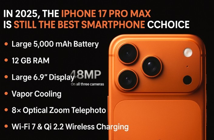 iPhone 17 Pro Max Tetap Jadi Pilihan Ponsel Terbaik 2025, Ternyata Ini Alasannya