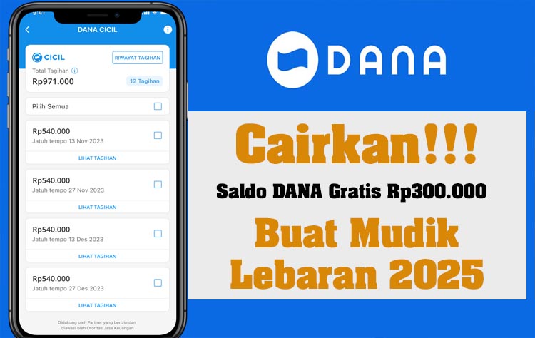 Cairkan Saldo DANA Gratis hingga Rp300.000 Buat Mudik Lebaran, Tekan Amplop DANA Kaget