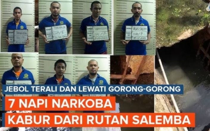 Waspada, Ini Tampang dan Nama Lengkap 7 Tahanan yang Kabur dari Rutan Salemba Jakarta