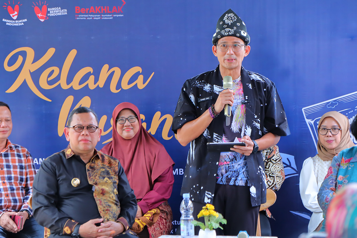 Sandiaga Uno Dorong UMKM dan Ekonomi Kreatif Palembang Menuju Kota Kreatif Unesco