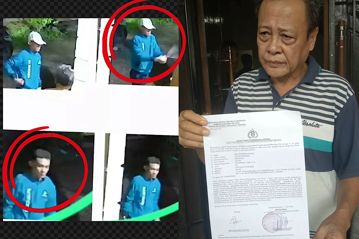 KABUR, Tampang Penyiram Air Keras di Palembang Jelas, Polisi Buru 2 Pelaku