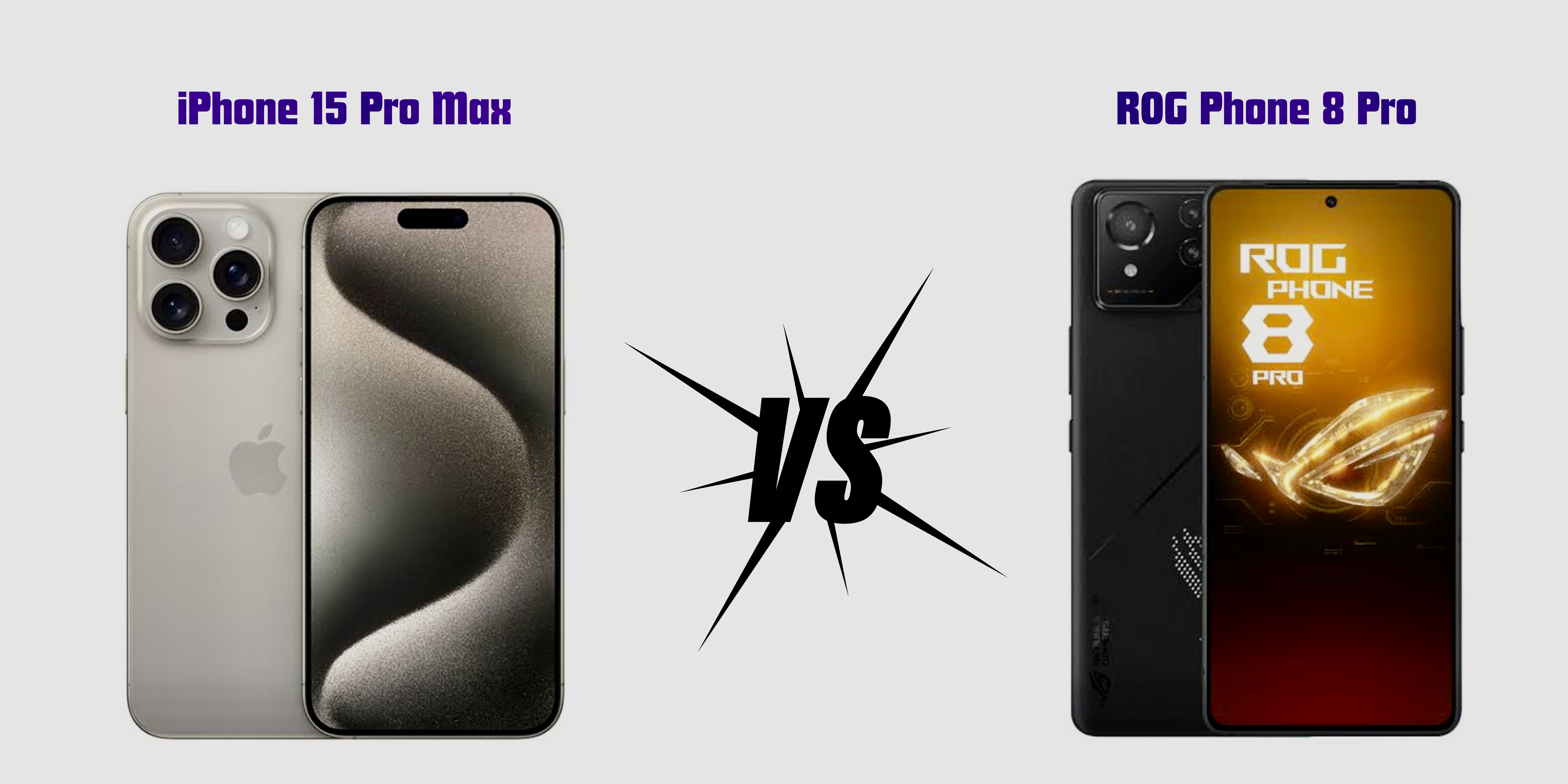 Berikut Perbandingan ROG Phone 8 Pro vs iPhone 15 Pro Max, Spesifikasi Gak Jauh-jauh Amat!