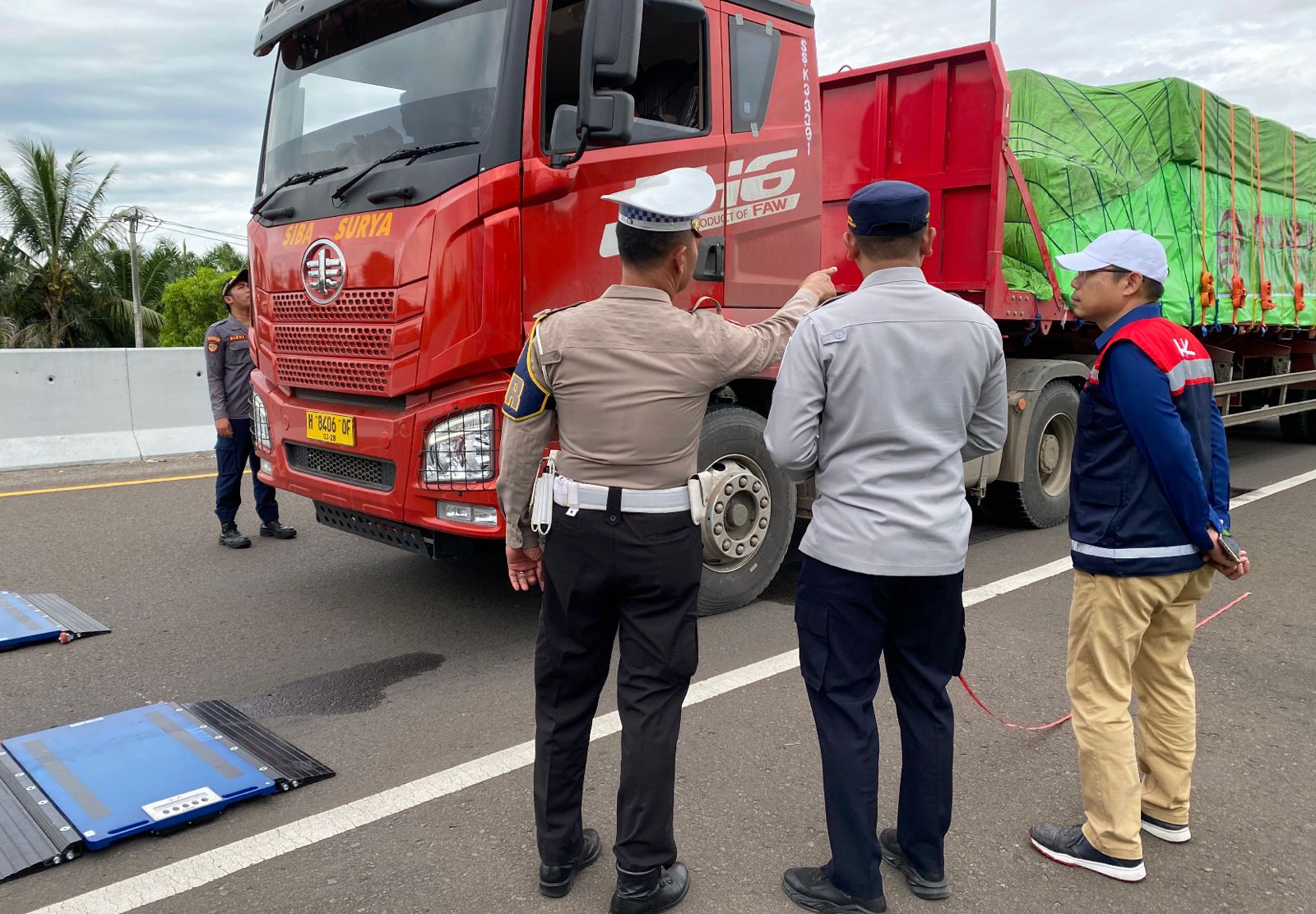 45 Truk ODOL Terjaring Operasi di 3 Ruas Tol Trans Sumatera, Terbanyak di Palindra dan Indraprabu