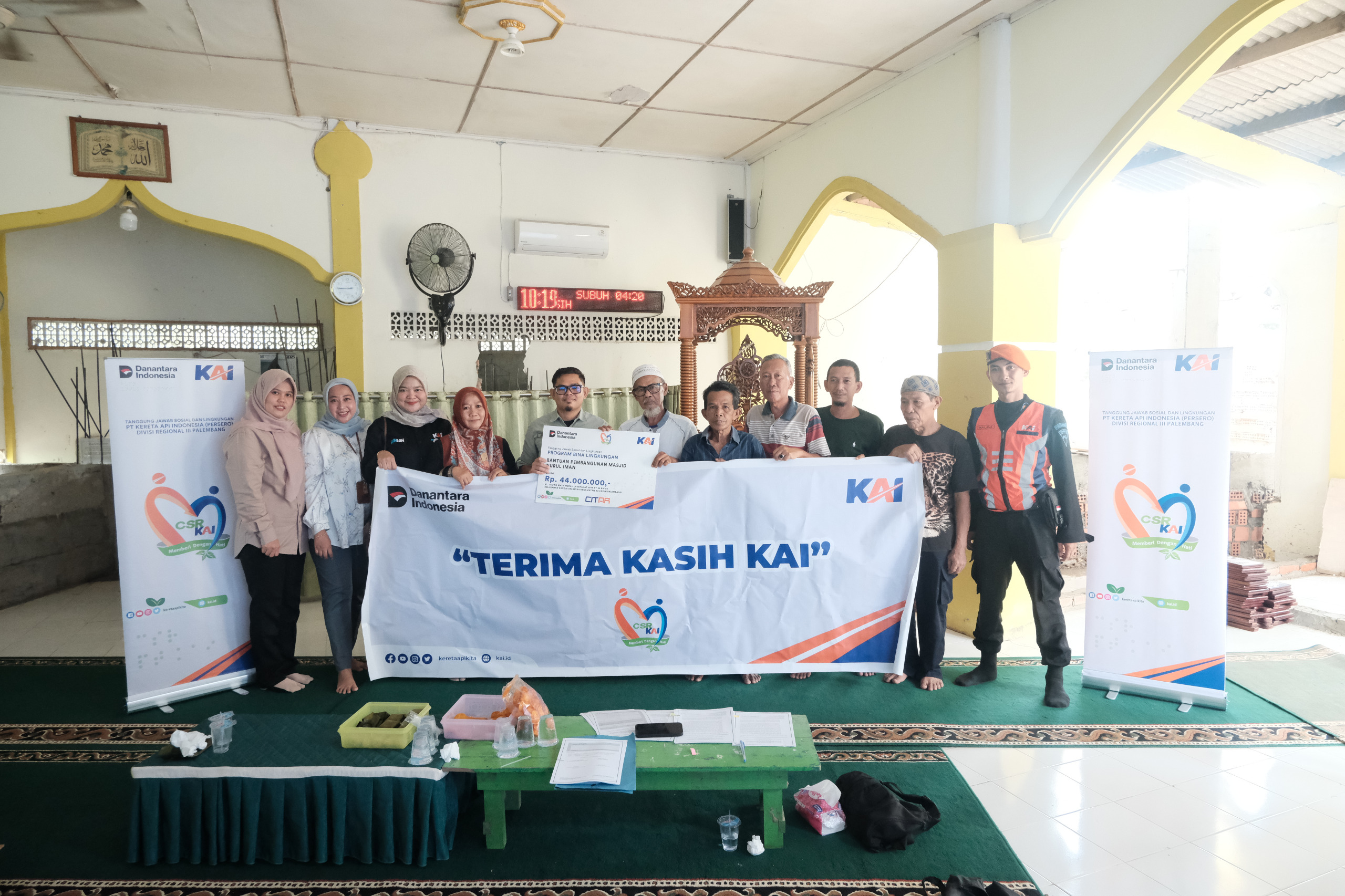 Kucuran CSR PT KAI Divre III Palembang Capai Rp 2,3 Miliar Hingga TW III 2025 