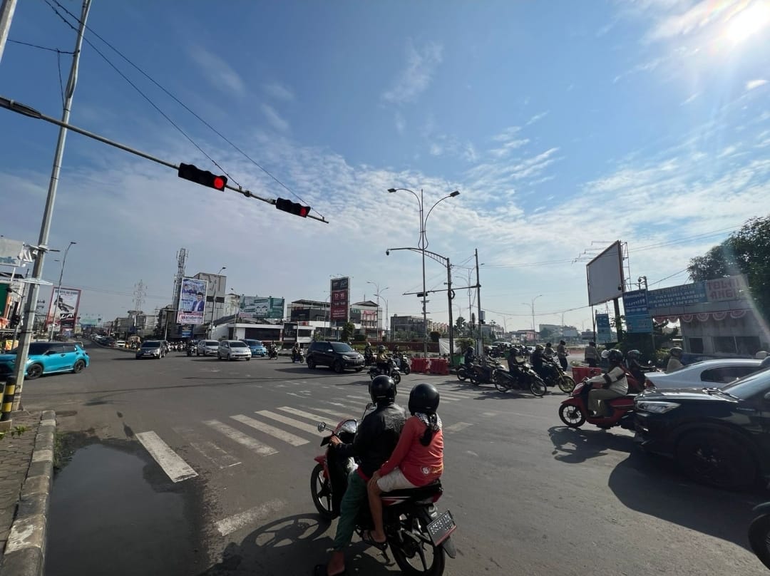 Pagi Ini Mulai Uji Coba One Way di Simpang Golf Palembang, Stlantas: Patuhi Aturan Demi Kelancaran 