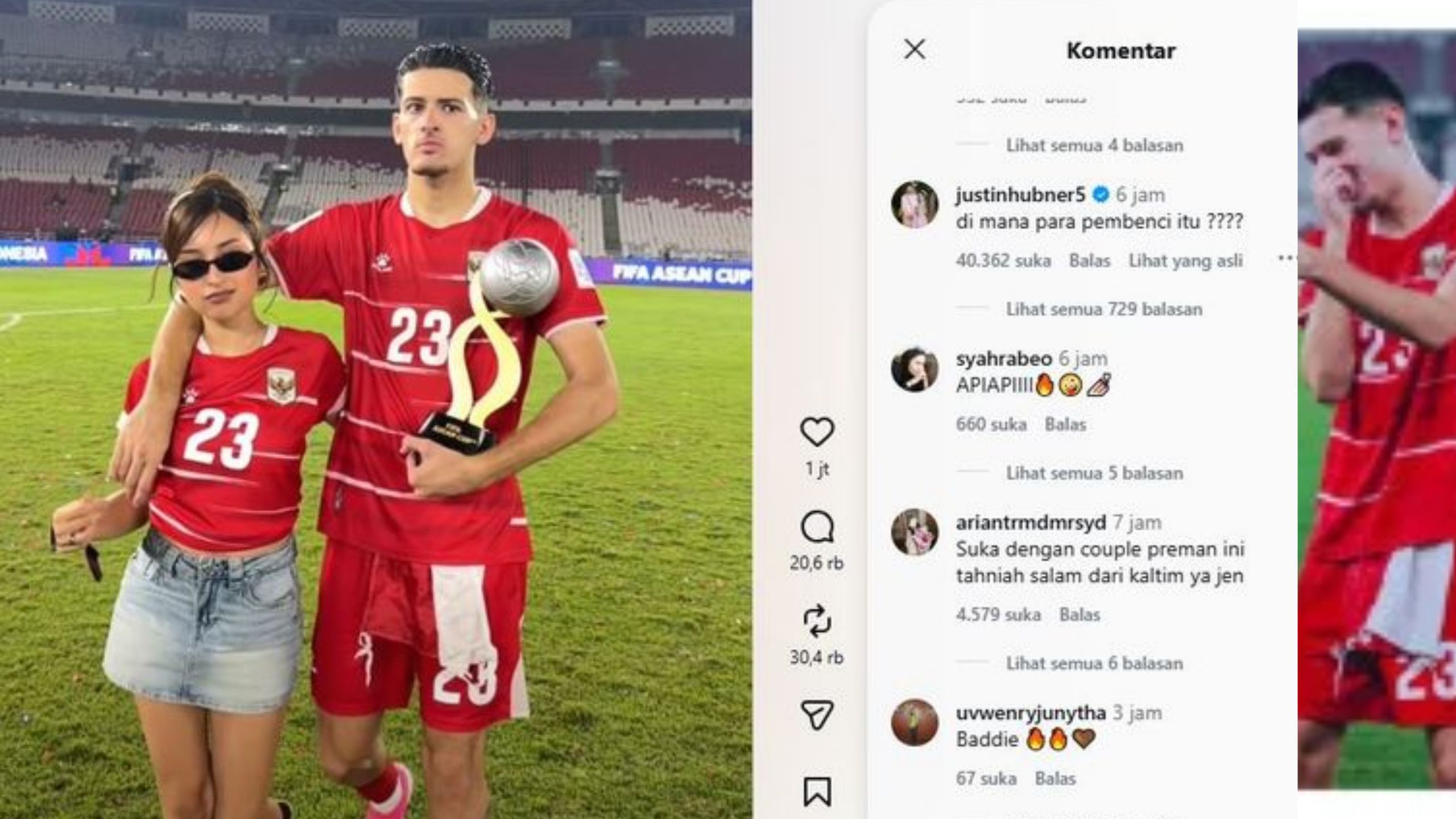 Jennifer Coppen Rayakan Kemenangan Indonesia, Justin Hubner Singgung Haters