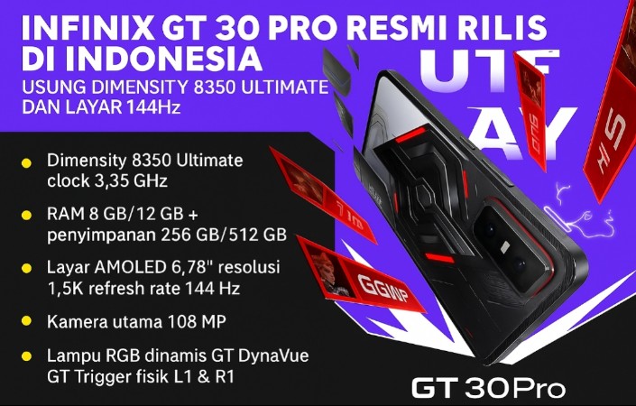 Harga Mid-Range Rasa Flagship, Infinix GT 30 Pro Siap Jadi Andalan Gamer