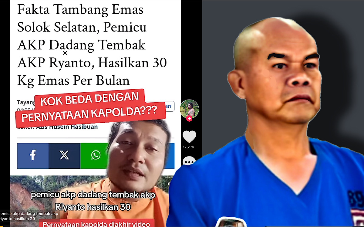 Benarkah AKP Dadang Lindungi Rekanan Tambang Emas? Rilis Polda Sumbar Hanya Sopir Truk Galian C Pasir Dan Batu