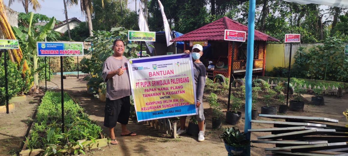 Pusri Palembang Peduli Pada Pengendalian Perubahan Iklim, Bina 15 Kampung Proklim