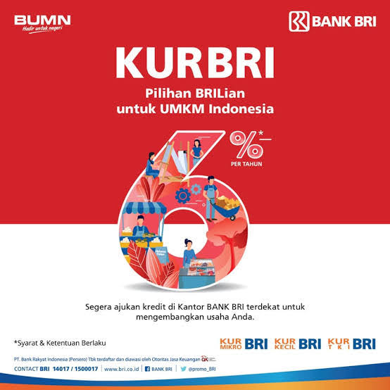 KUR BRI 2024 Buka Plafon Rp50 Juta, Tenor Terpanjang Hingga 60 Bulan dan Bunga Hanya 0,5 Persen