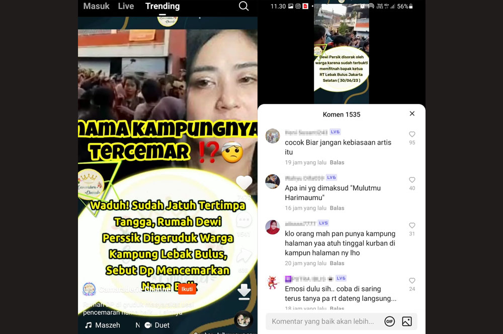 Apa ini Dimaksud Mulutmu Harimaumu, Senjata Makan Tuan, Komentar Pedas Warganet Banjiri Video Dewi Perssik 