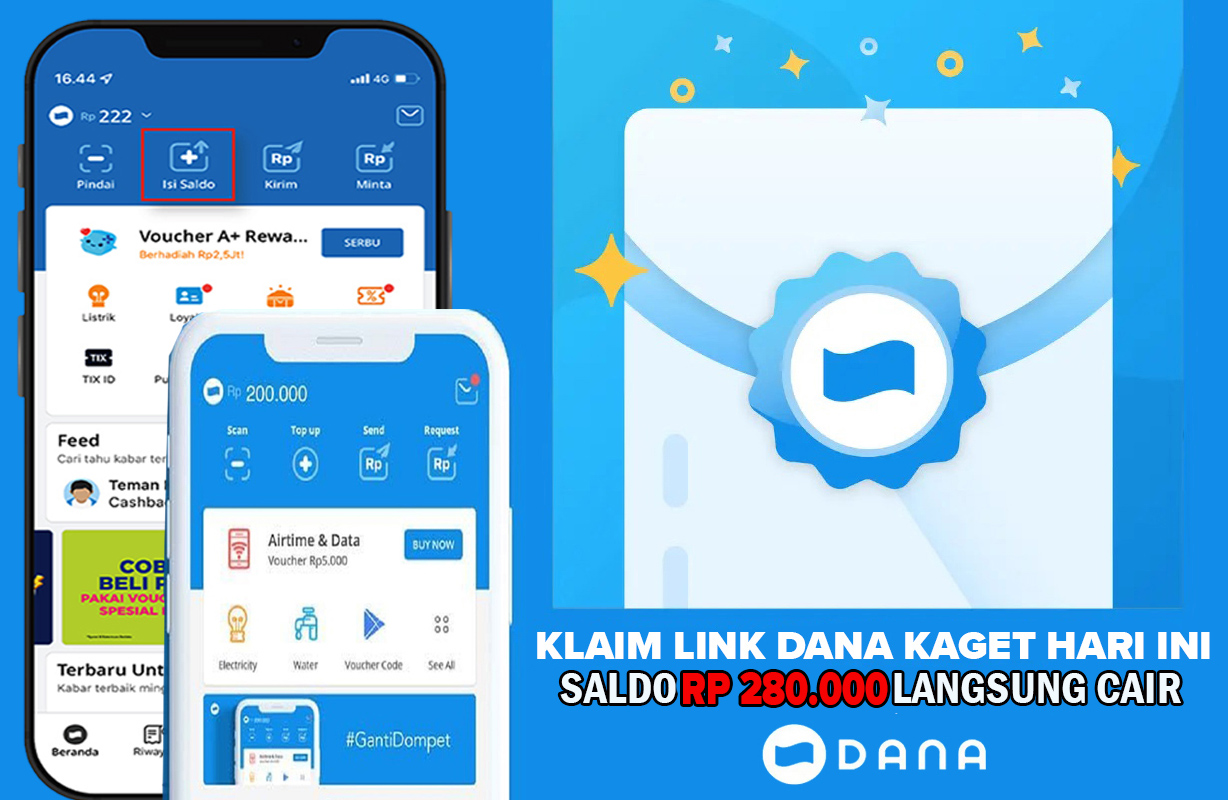 Link DANA Kaget Spesial Edisi Jelang Ramadhan! Klik Disini Sekarang dan Cairkan Saldo Gratis Hingga Rp280 Ribu