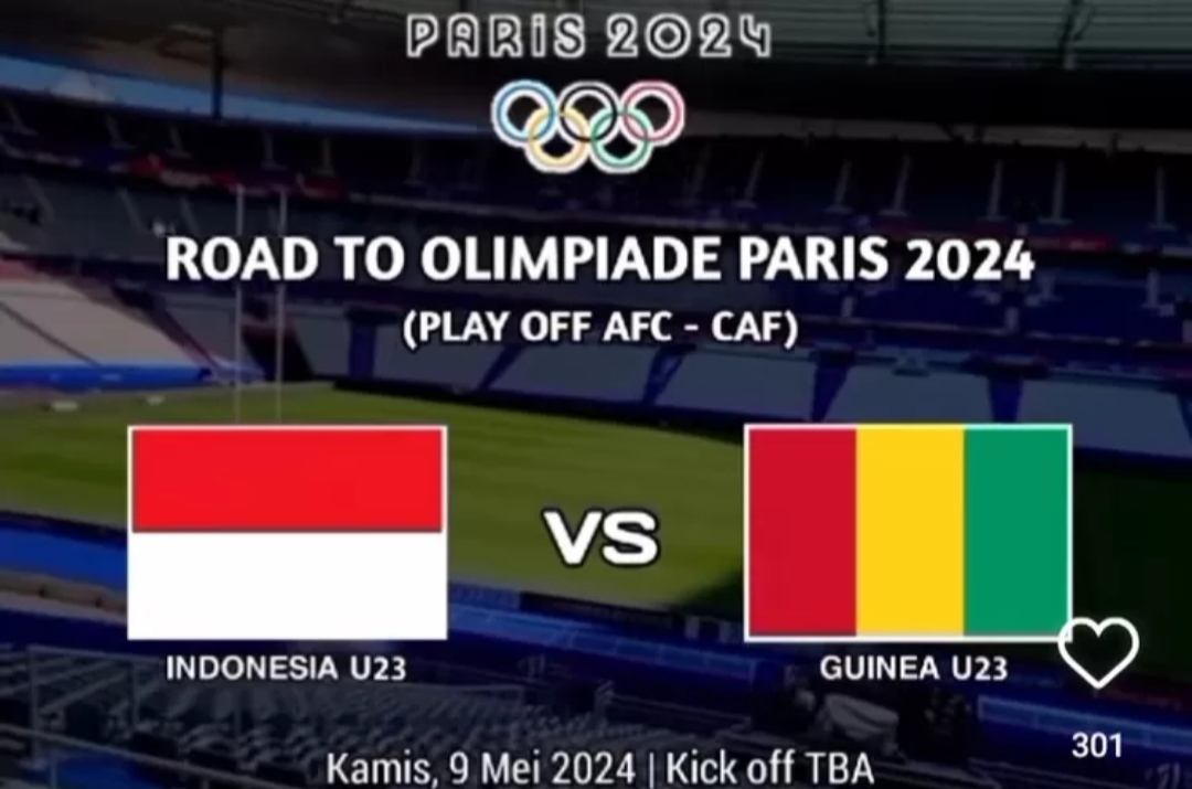 Laga Play-off Olimpiade 2024: Indonesia Vs Gueina Digelar Tertutup, Ini Trik Nonton Pertandingan Streamingnya?