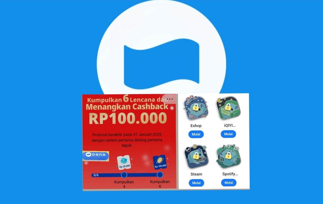 GAMPANG BANGET, Hanya Kumpulkan 6 Lencana, Dapat Cashback Rp100.000 di DANA Digital