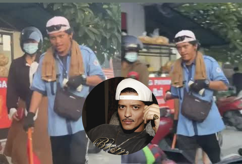 Viral di Tiktok! Tukang Parkir Mirip Bruno Mars, Komentar Netizen Bikin Ngakak