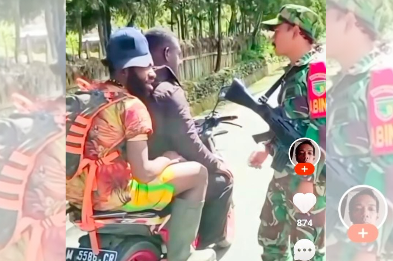 SALUT! Interogasi Dua Orang yang Dicurigai Anggota KKB Papua, Warganet Kagumi Sikap Humanis Anggota TNI
