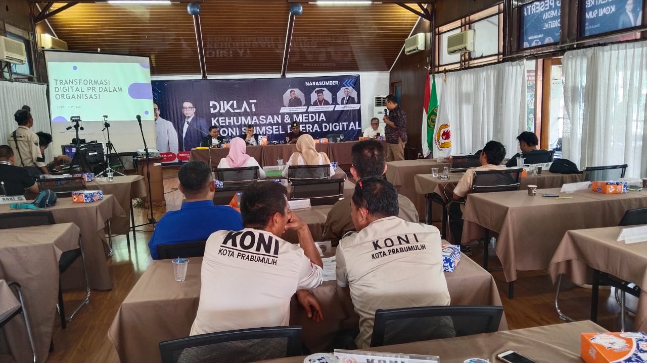 Humas KONI Ogan Ilir Ikuti Diklat Kehumasan dan Media di Era Digital yang Diselenggarakan KONI Sumsel