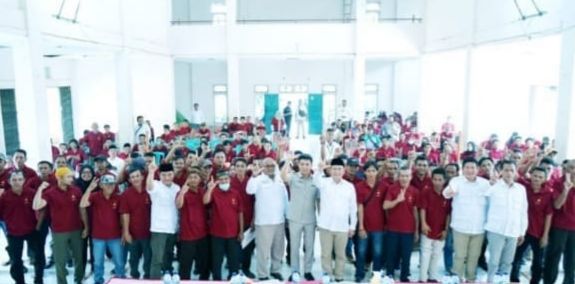 Pengurus Ranting Partai Gerindra Se-Kecamatan Peninjauan OKU Dilantik