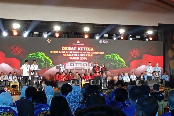 Debat Ketiga Pilgub Sumsel 2024, HDCU Komitmen Bawa Kesejahteraan Masyarakat Makin Maju