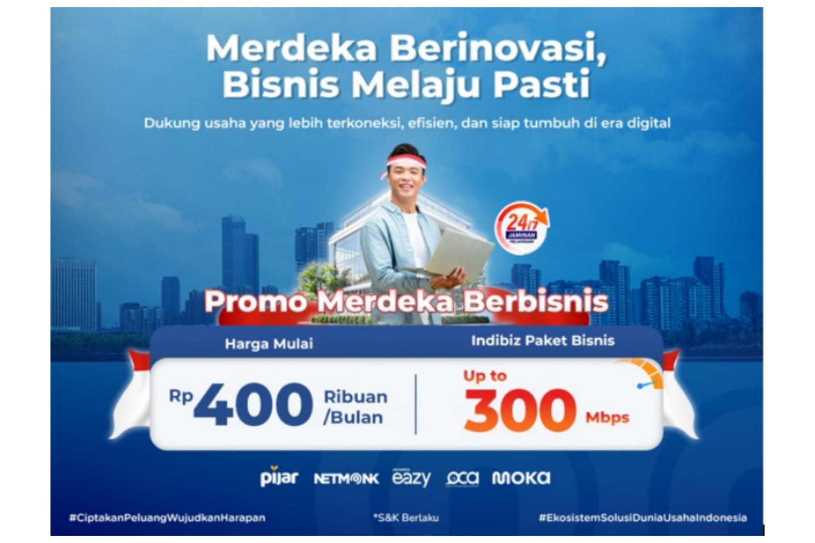 Rayakan 80 Tahun Indonesia Merdeka, Telkom Berikan Promo Berlangganan Paket  Indibiz Promo Merdeka Berbisnis
