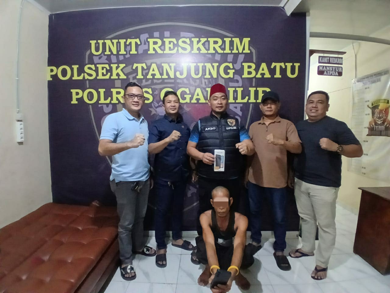 Pencuri HP di Ogan Ilir Berhasil Diamankan Polsek Tanjung Batu, Sempat Sembunyikan BB di Area Pemakaman