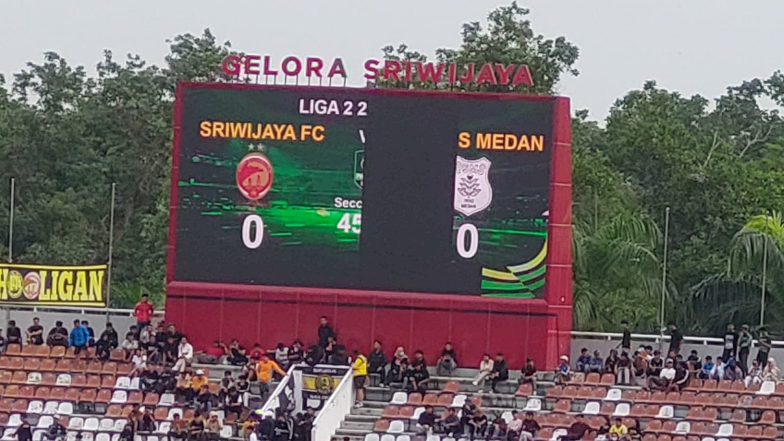 Skor Sementara Sriwijaya FC Vs PSMS Medan, Kedua Tim Bermain Hati-hati, Tanpa Gol di Babak Pertama 