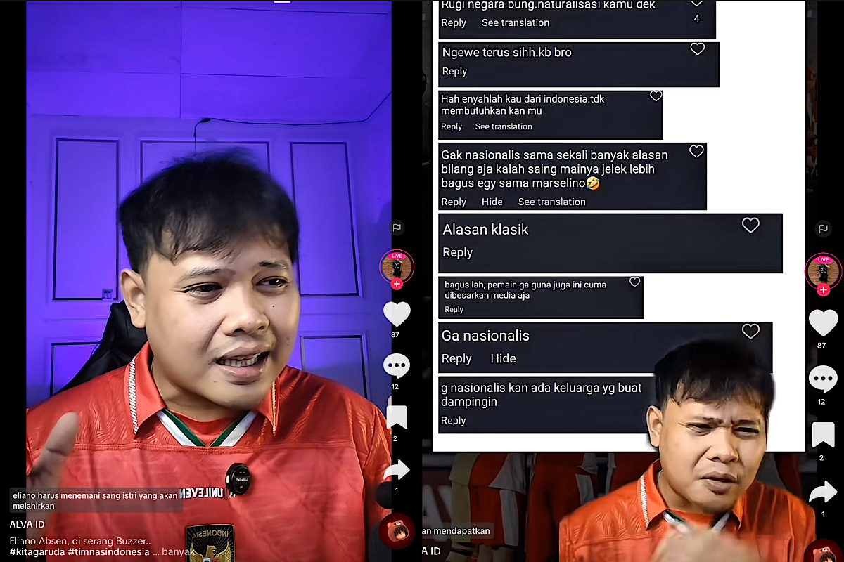 Sedih, Eliano Reijnders Absen di Timnas Indonesia Malah Ramai Diserang Buzzer
