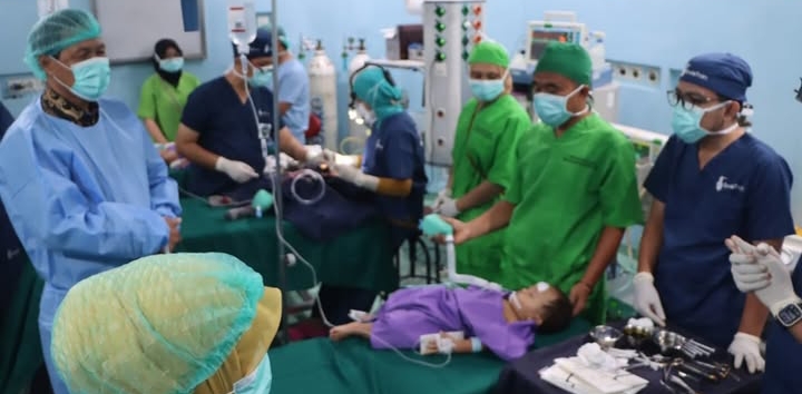  19 Pasien Bibir Sumbing di Muara Enim Dibantu Operasi Gratis 