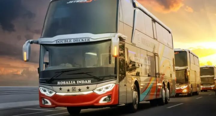 Super Mewah! PO Rosalia Indah Luncurkan Bus Double Decker Bodi terbaru, Bikin Lawan Makin Jauh Tertinggal