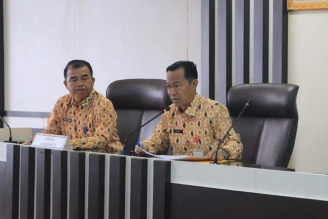 Sekda Prabumulih Pimpin Rapat Persiapan HUT OTDA KE-XXVII