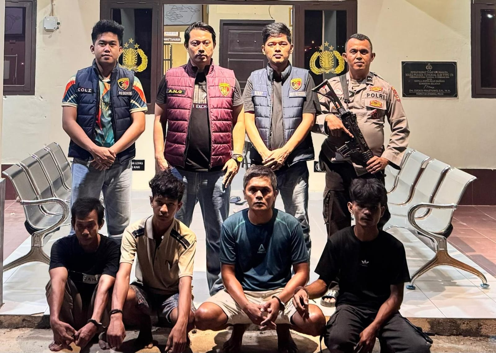 Empat Pelaku Pencurian Puluhan Pipa Milik Pertamina di Banyuasi Ditangkap Saat Hendak Jual Barang Curian