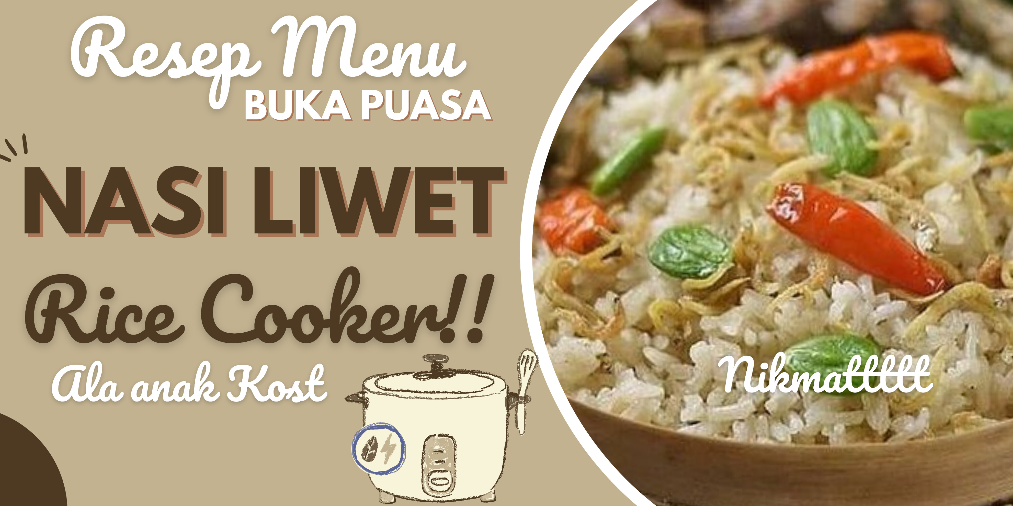 Praktis! Ini Resep Nasi Liwet Rice Cooker Ala Anak Kost yang Nikmat dan Anti Gagal untuk Buka Puasa