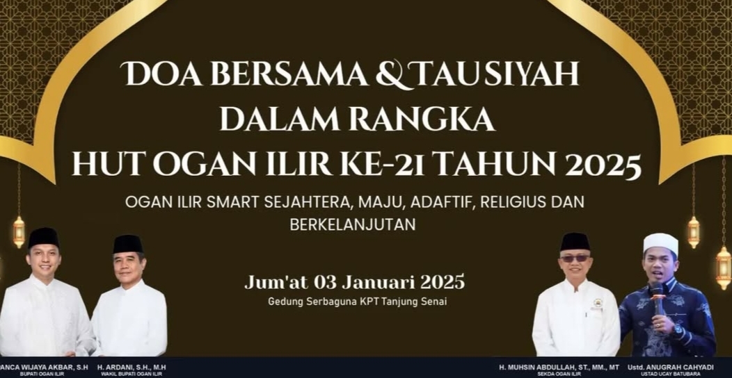 Lokasi Doa Bersama HUT ke-21 Ogan Ilir, Dipindahkan ke Gedung Serbaguna Tanjung Senai, Ini Dia Sebabnya! 