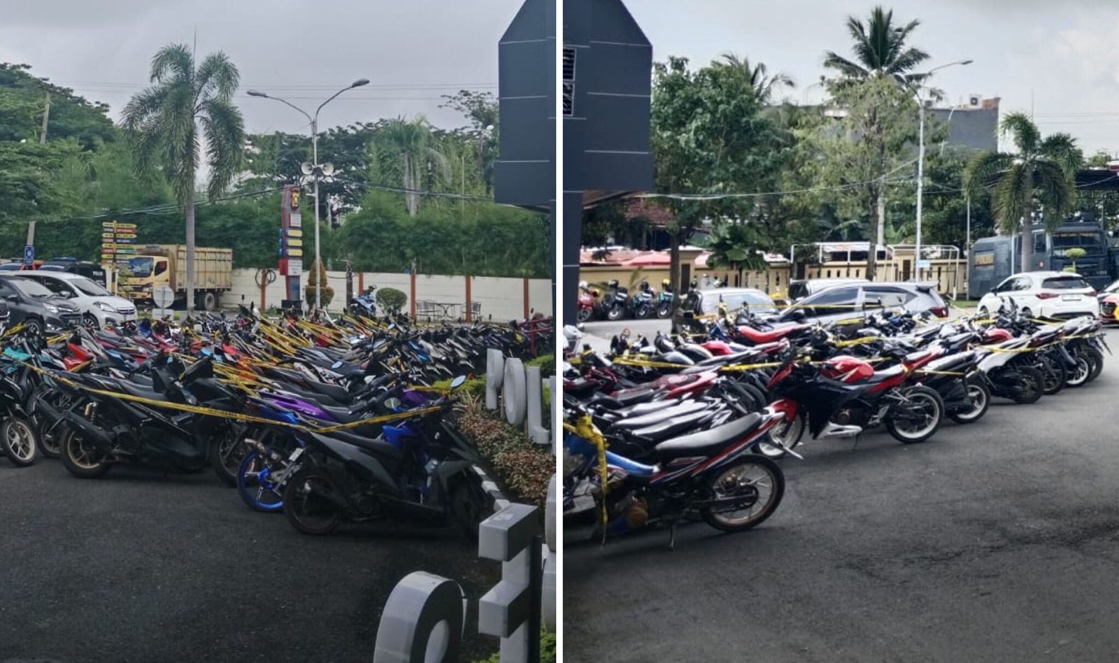 Hasil Razia Gabungan di Palembang, Polisi Amankan Puluhan Orang, Ratusan Motor dan Mobil hingga Tuak