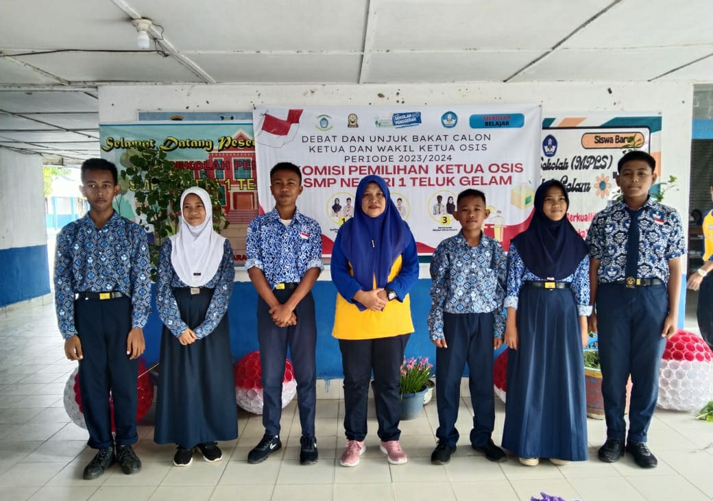 WOW! Pemilihan Ketua Osis SMP N 1 Teluk Gelam OKI Diwarnai Debat Calon Ketua