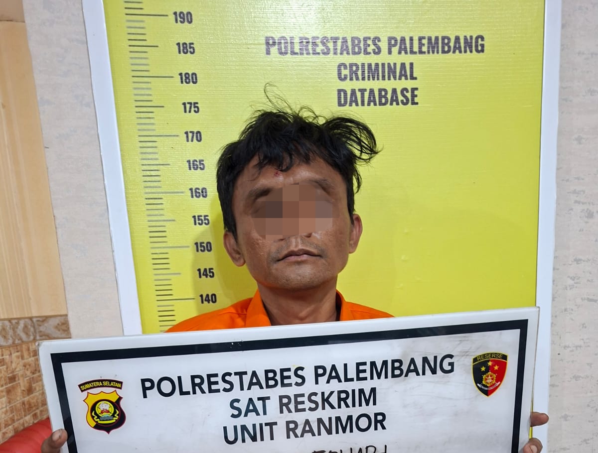 Modus Minta Diantar Namun Malah Larikan Sepeda Motor, Pria Asal Muba Ini Diamankan Unit Ranmor
