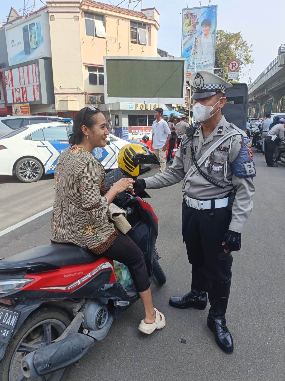Razia Gabungan di Jalan Jenderal Sudirman Palembang, Puluhan Kendaraan Ditindak