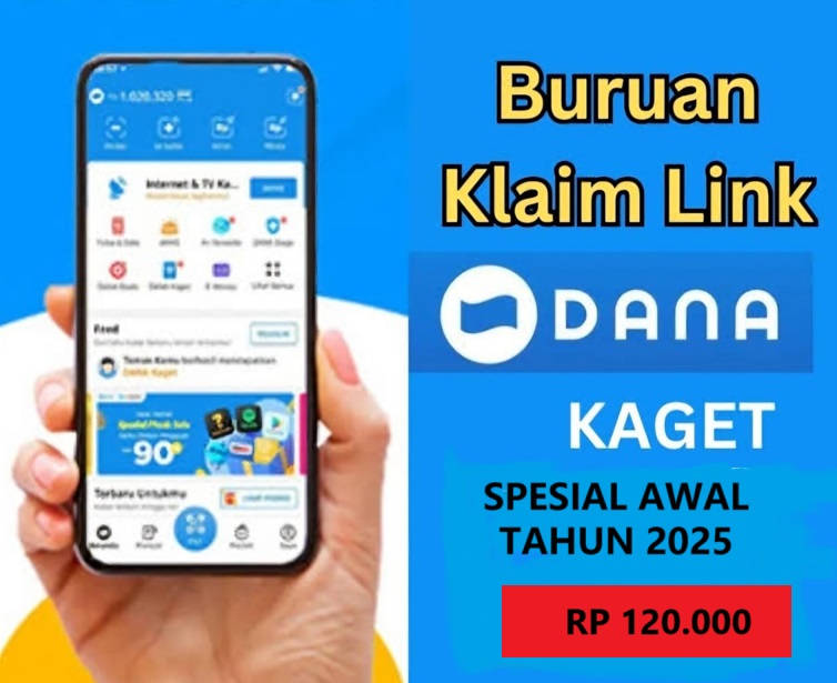 Spesial Awal Tahun 1 Januari 2025, Ambil Sekarang Saldo DANA, Cuma Tap Layar Cair Rp 120.000 